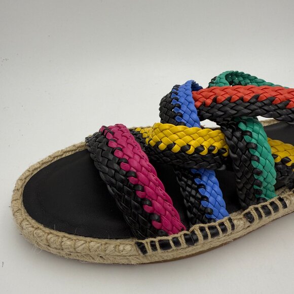 Donald/Pliner Multi color leather strap Sandals Size 9.5 in NIB - Picture 4 of 12